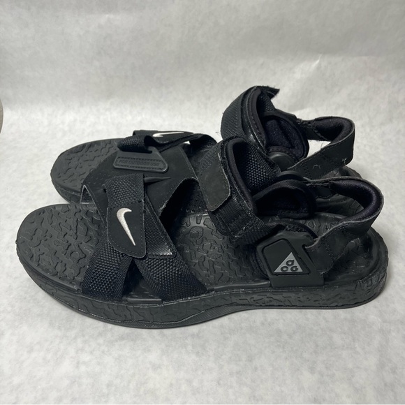 Nike ACG Air Deschutz 'Black Off Noir' Sandals summer strappy size 8 - Picture 3 of 6